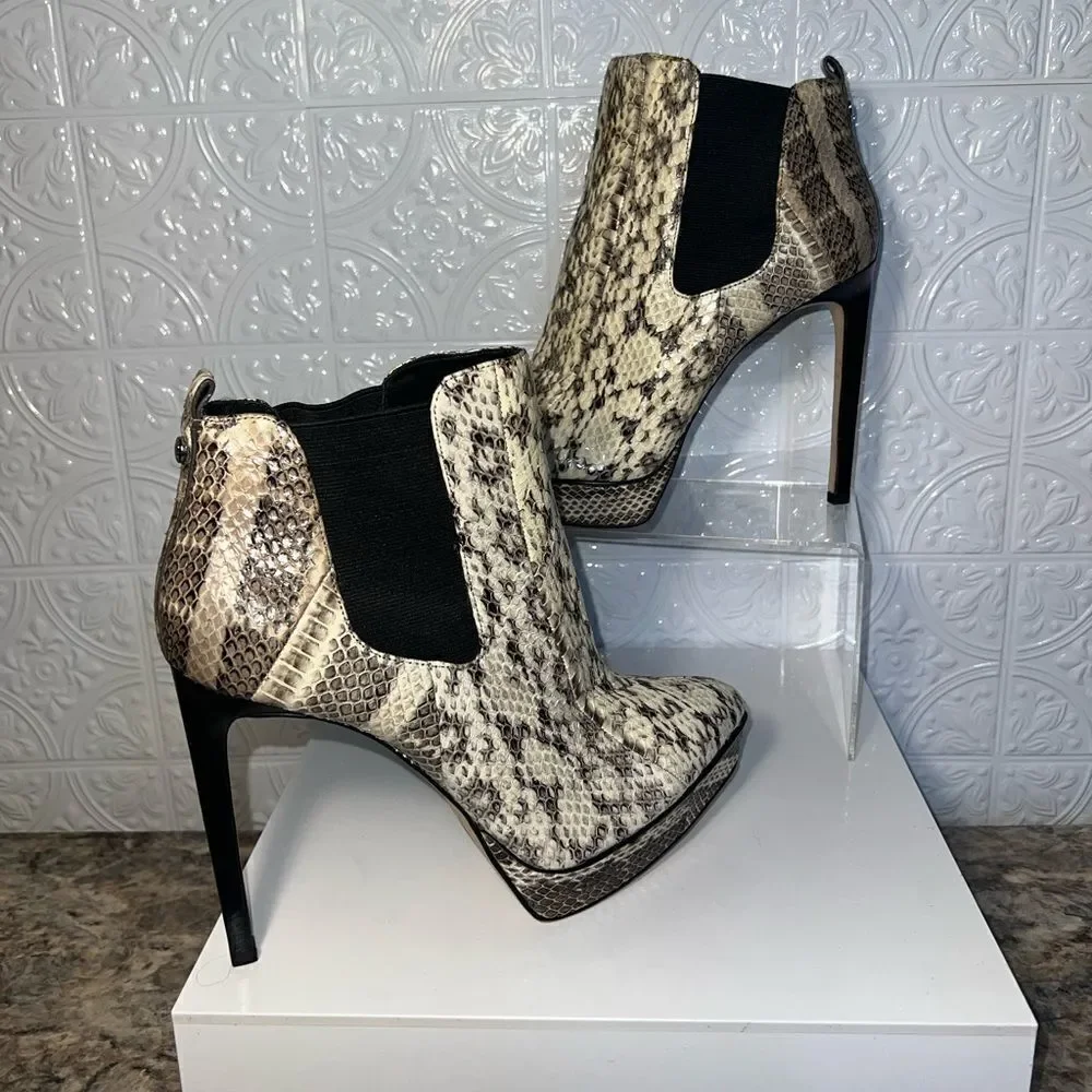 NWOB Authentic Micheal Kors Snakeskin Meadow Boots